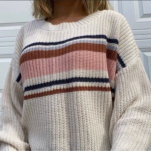 American Eagle Striped Sweater